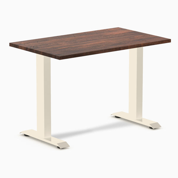 Desky Zero Mini Softwood Office Desk, American Rustic Pine desktop, Wheat frame