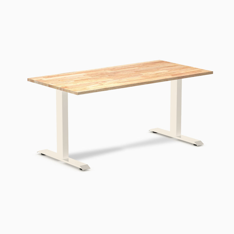 Bureau de bureau en bois d'hévéa Desky Zero