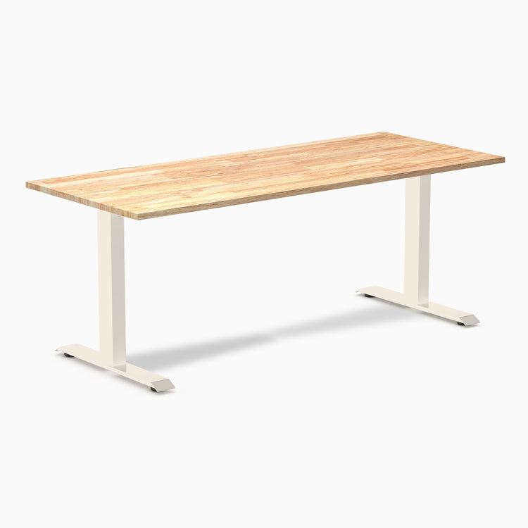 Bureau de bureau en bois d'hévéa Desky Zero