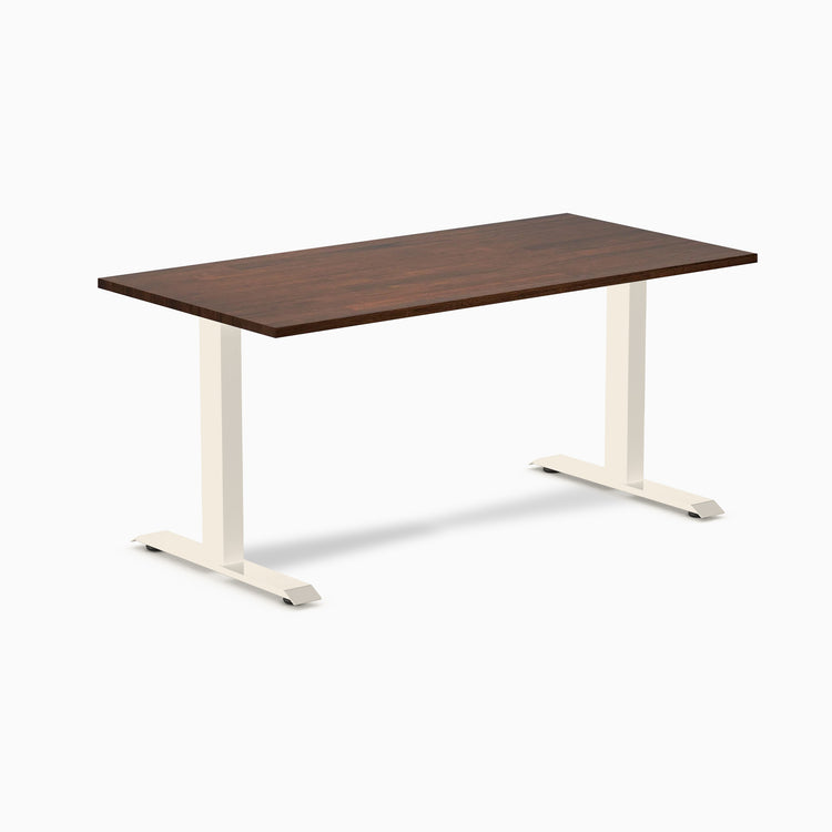 Bureau de bureau en bois d'hévéa Desky Zero