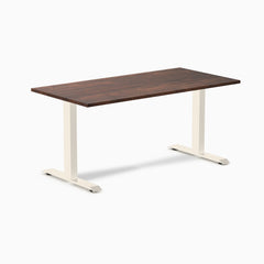 Desky Zero Softwood Office Desk, American Rustic Pine desktop, Wheat frame