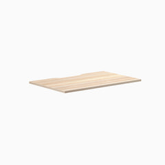 Desky Scalloped Laminate Desk Tops, Classic Oak desktop