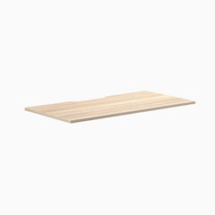 Desky Scalloped Laminate Desk Tops, Classic Oak desktop