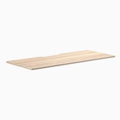 Desky Scalloped Laminate Desk Tops, Classic Oak desktop