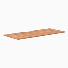 Desky Scalloped Laminate Desk Tops, Prime Oak desktop