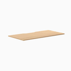 Desky Scalloped Laminate Desk Tops, Sublime Teak desktop