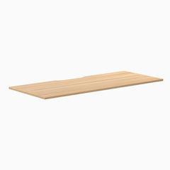 Desky Scalloped Laminate Desk Tops, Sublime Teak desktop