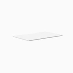 Desky Scalloped Laminate Desk Tops, White desktop