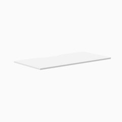 Desky Scalloped Laminate Desk Tops, White desktop