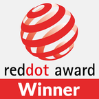 Étiquette de lauréat du Red Dot Award 2026