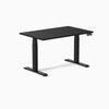 Dual laminate standing desk - black melamine - black 48"