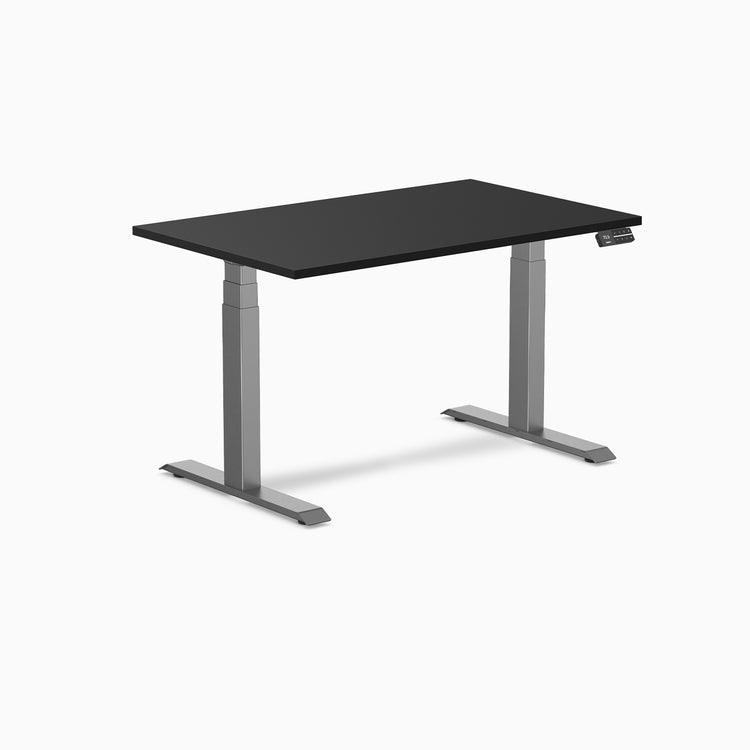 Dual laminate standing desk - black melamine - space grey 48"