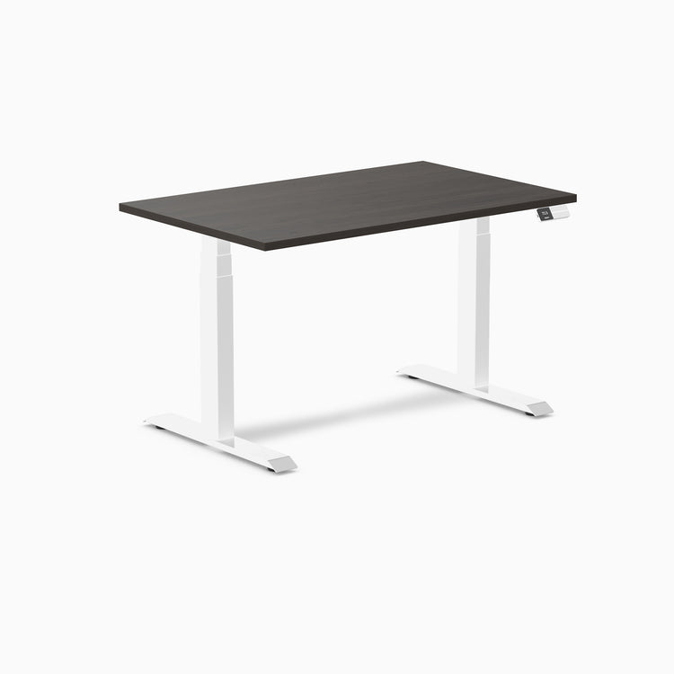 Dual laminate standing desk - burnished melamine - white 48"