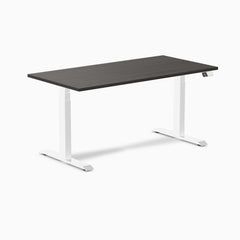 Dual laminate standing desk - burnished melamine - white 60"