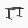 Alpha dual gaming desk ergo edge - black top black legs 48"