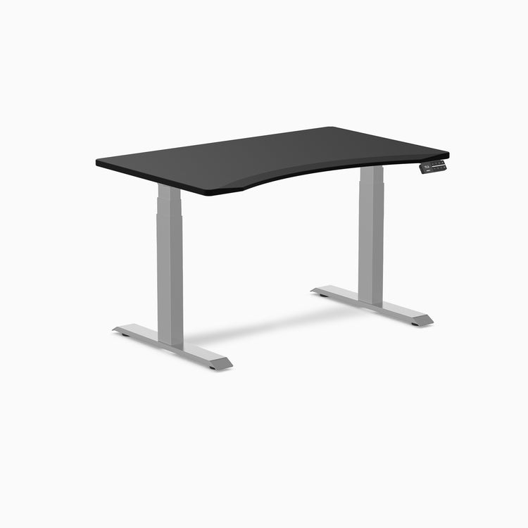 Dual ergo edge standing desk - Black - grey 48"