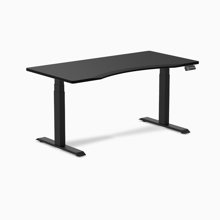 Dual ergo edge standing desk - Black - black 60"