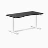 Dual ergo edge standing desk - Black - white 60"