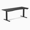 Dual ergo edge standing desk - Black - black 72"