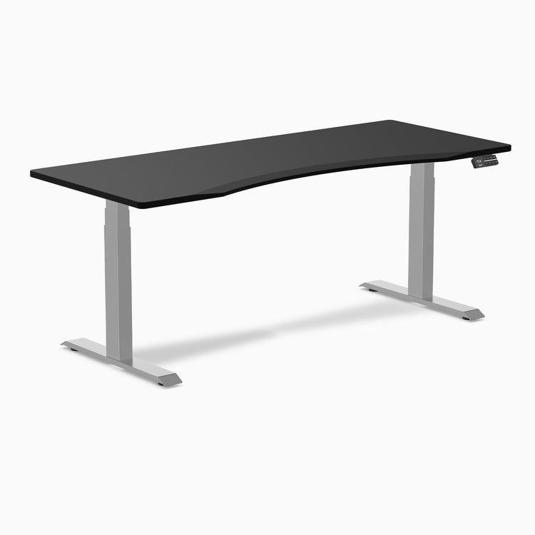 Dual ergo edge standing desk - Black - grey 72"