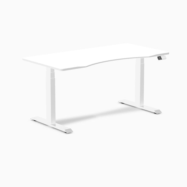 Dual ergo edge standing desk - white- white 60"