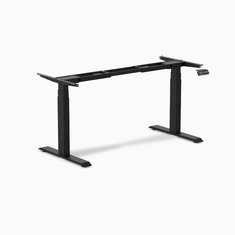 Dual motor standing desk frame in black