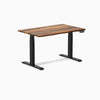 Dual hardwood standing desk - pheasantwood - black 48"