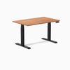 Dual laminate standing desk - prime oak melamine - black 48"