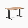 Dual hardwood standing desk - red oak -black 48"