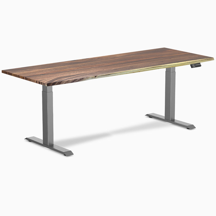 Desky Dual Hardwood Sit Stand Desk