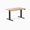 Dual hardwood standing desk - white ash -black  48"