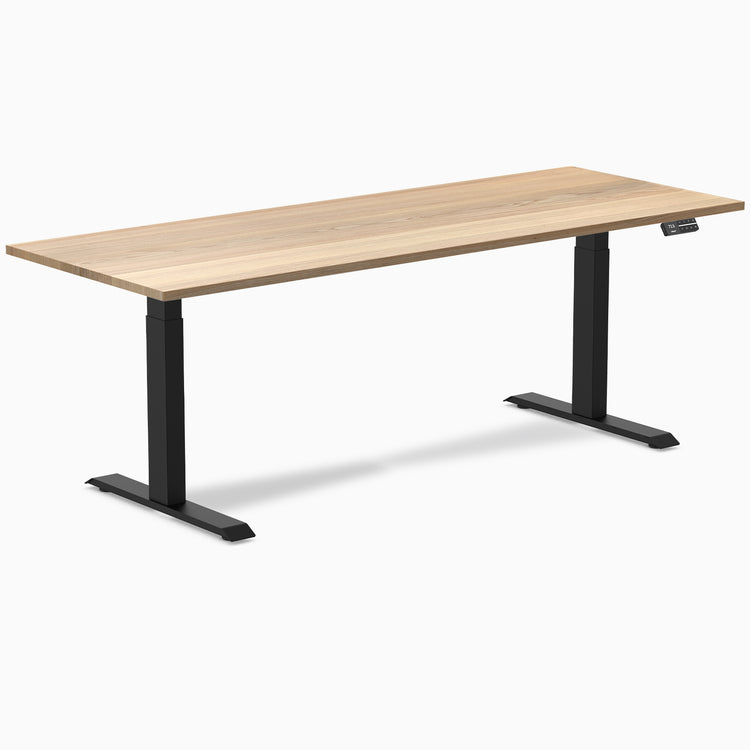 Desky Dual Hardwood Sit Stand Desk