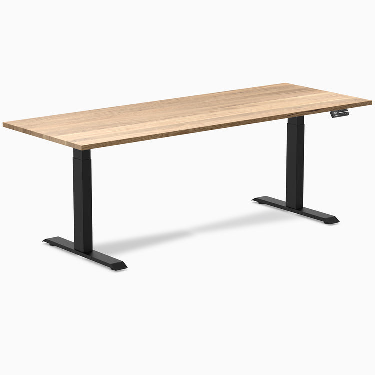 Desky Dual Hardwood Sit Stand Desk