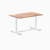 Fixed softwood desk - Acacia - white 48"