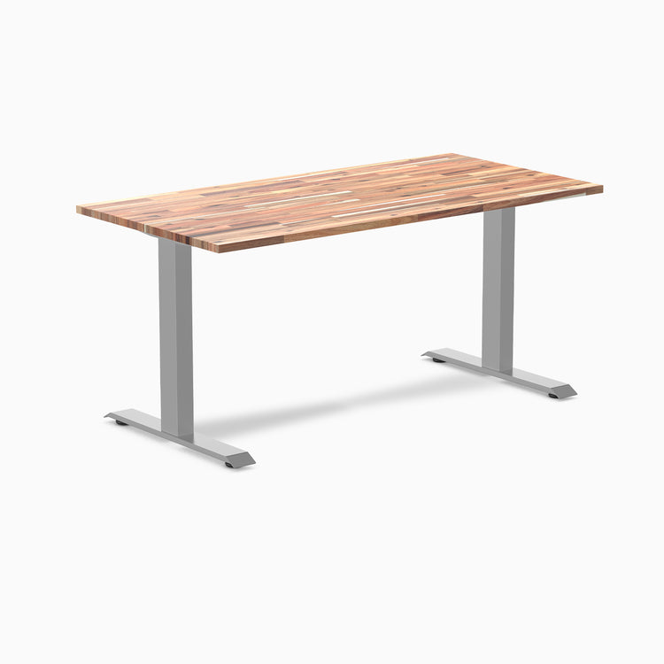 Fixed softwood desk - Acacia - grey 60"