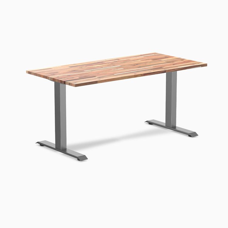 Fixed softwood desk - Acacia - space grey 60"