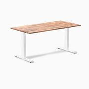 Fixed softwood desk - Acacia - white 60"