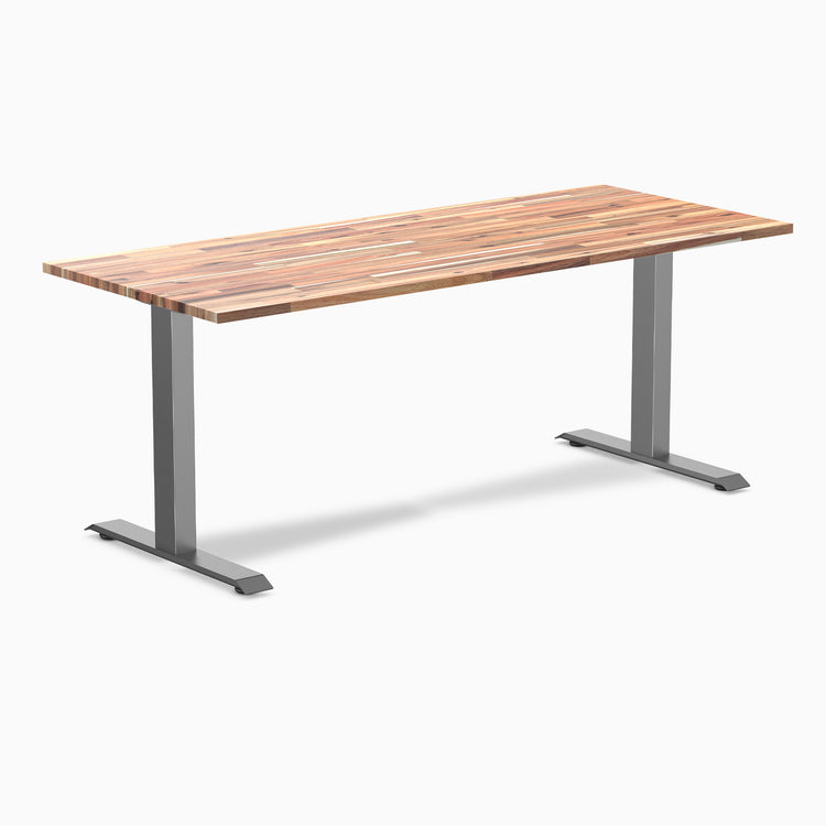 Fixed softwood desk - Acacia - space grey 72"