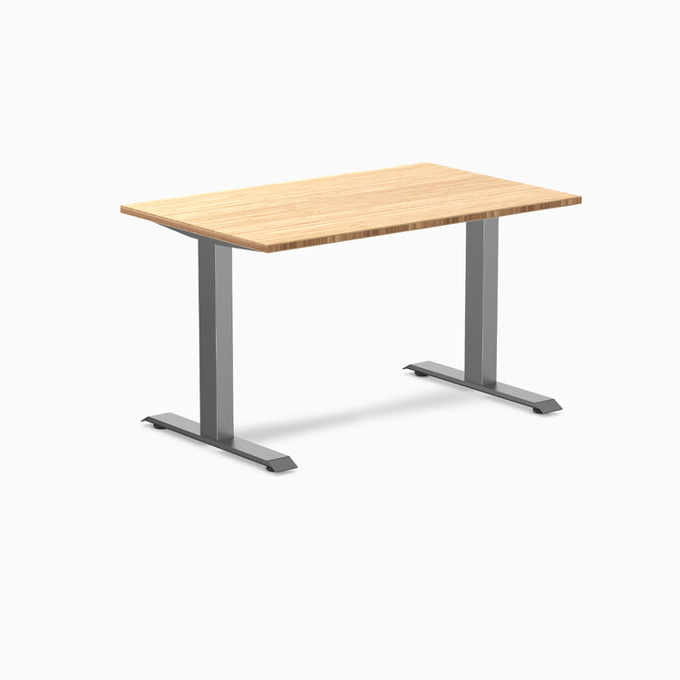 Fixed bamboo desk - Natural Bamboo - space grey 48"