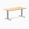 Fixed bamboo desk - Natural Bamboo - grey 60"