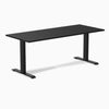 Fixed melamine desk - Melamine black - black 72"