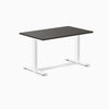 Fixed melamine desk - Melamine burnished wood - white 48"