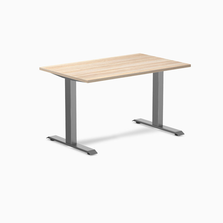 Fixed melamine desk - Melamine classic oak - space grey 48"