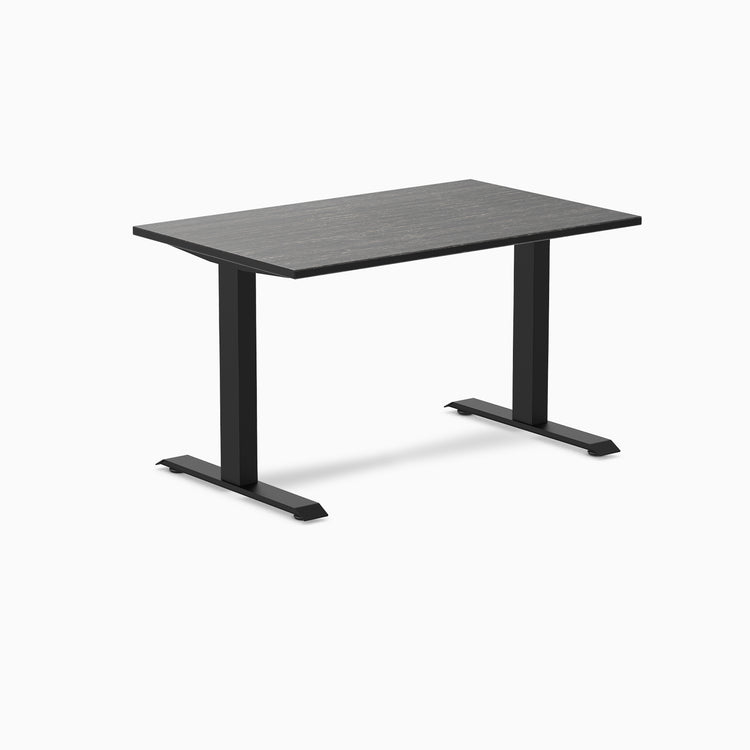 Fixed bamboo desk - Dark Bamboo - black 48"