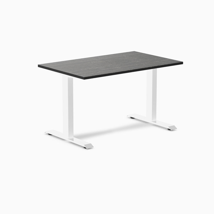 Fixed bamboo desk - Dark Bamboo - white 48"