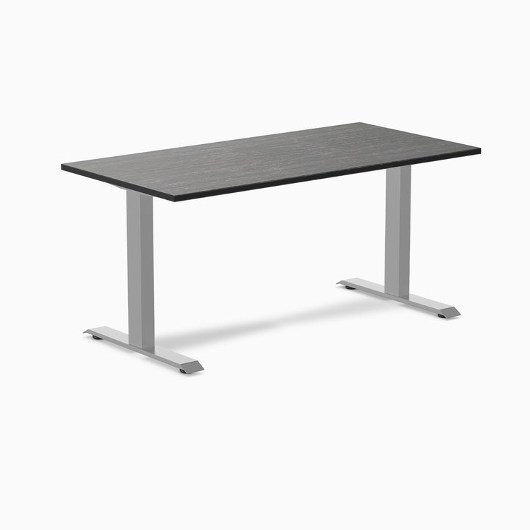 Fixed bamboo desk - Dark Bamboo - grey 60"