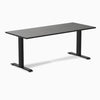 Fixed bamboo desk - Dark Bamboo - black 72"