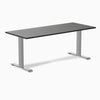 Fixed bamboo desk - Dark Bamboo - grey 72"