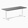 Fixed bamboo desk - Dark Bamboo - white 72"