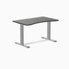 Fixed Ergo edge desk - Dark Bamboo - grey 48"